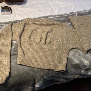 Cropped sweater. Lightweight and comfy
